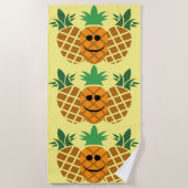 Schönes Ananas-Design - Strandtuch (Vorderseite)