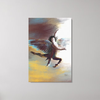 Schönes Angel-Gemälde Abstrakt - Lavendel Leinwanddruck