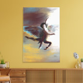 Schönes Angel-Gemälde Abstrakt - Lavendel Leinwanddruck (Insitu (Wohnzimmer))