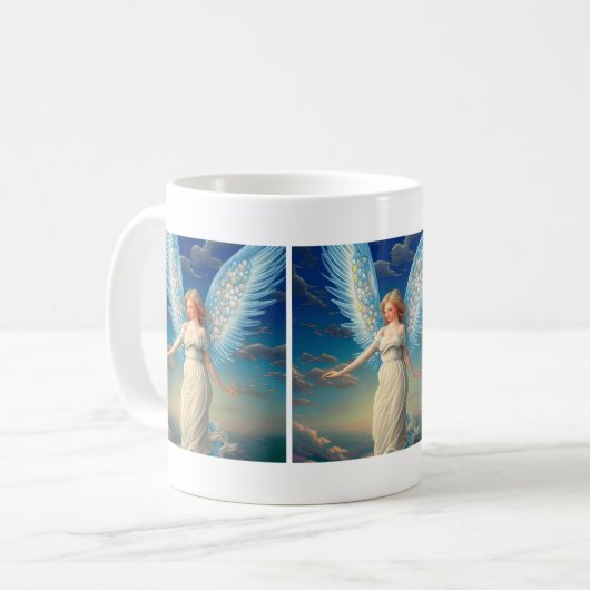 schönes Angel-weißes Kleid Kaffeetasse (Vorderseite Links)