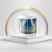 schönes Angel-weißes Kleid Kaffeetasse