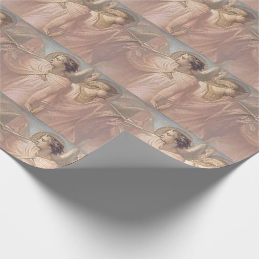 Schönes Angels Wrapping Paper Geschenkpapier (Ecke)