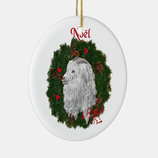 Schönes Angora Weihnachten Ornament (Rechts)