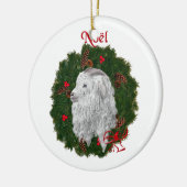 Schönes Angora Weihnachten Ornament (Links)