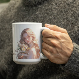 Schönes Anime Flower Girl Kaffeetasse