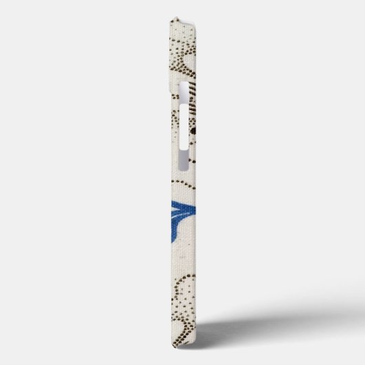 Schönes antikes blaues Blumengesteck Case-Mate iPhone Hülle (Rückseite / Links)