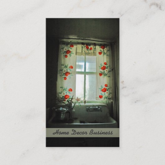Schönes antikes Küchenfenster Visitenkarte (Vorderseite)