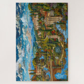 Schönes antikes römisches Dorf Puzzle (Vertikal)