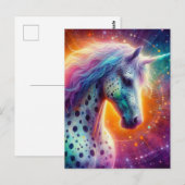 Schönes Appaloosa Unicorn Postkarte (Vorne/Hinten)