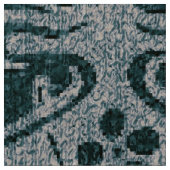 Schönes, aquamarines Jugendstil-Muster, floral,m Stoff (Nahaufnahme)