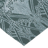 Schönes, aquamarines Silber, Jugendstil-Muster, Bl Großer Tischläufer (Ecke)