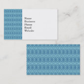 Schönes aquamarines und dunkelblaues visitenkarte (Vorne/Hinten)