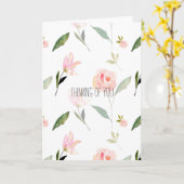 Schönes Aquarell Blumendenken Karte (Gelbe Blume)