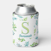Schönes Aquarell-Blumengarten-Personalized Dosenkühler (Kanne Vorderseite)