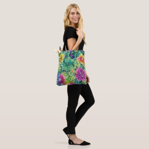 Schönes Aquarell-Blumenmuster Tasche
