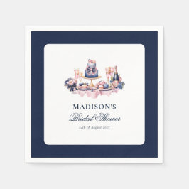 Schönes Aquarell-Brautparty Personalisiert Serviette