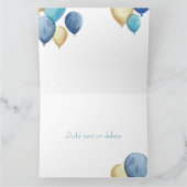 Schönes Aquarell Happy Birthday Design Karte (Innenseite)