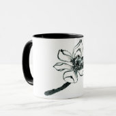 Schönes Aquarell Lotus des Friedens| Tasse (Vorderseite Links)