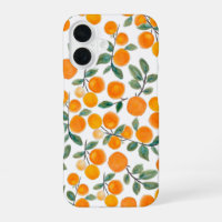 Schönes Aquarell-Orangen-Zitrus-Botanik-Muster