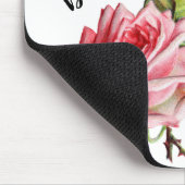 Schönes Aquarell-Rose Mousepad (Ecke)