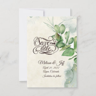 Schönes Aquarell Save the Date Einladung