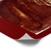 Schönes Aquarellbild Ida B Wells & Quote Portrait Poster (Ecke)