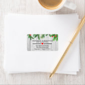 Schönes Aquarellblatt Neue Zuhause-Adresse Adressaufkleber (Insitu)