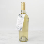 Schönes Aquarellblau Flaschenanhänger (Angewinkelt)