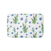 Schönes Aquarellblumenmuster Badematte (Vorderseite)