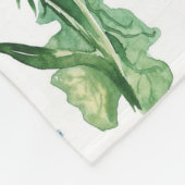 Schönes Aquarellblumenmuster Fleecedecke (Ecke)