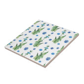 Schönes Aquarellblumenmuster Fliese (Seite)