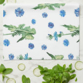 Schönes Aquarellblumenmuster Geschirrtuch (Gefaltet)