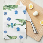 Schönes Aquarellblumenmuster Geschirrtuch (Viertel Falte)