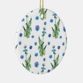 Schönes Aquarellblumenmuster Keramik Ornament (Rechts)