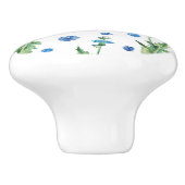 Schönes Aquarellblumenmuster Keramikknauf (Seitenansicht)