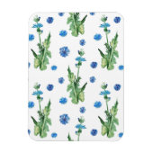 Schönes Aquarellblumenmuster Magnet (Vertikal)