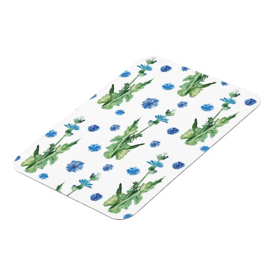 Schönes Aquarellblumenmuster Magnet (Linke Seite)