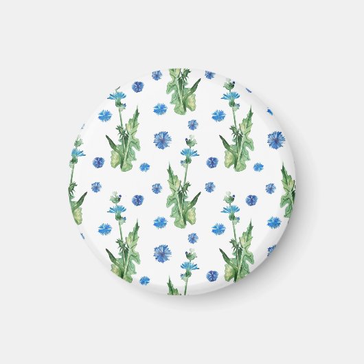 Schönes Aquarellblumenmuster Magnet (Vorne)