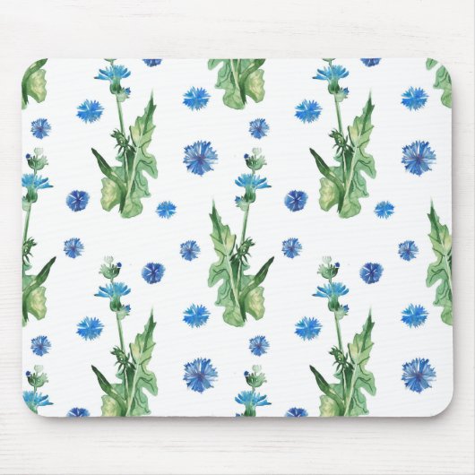 Schönes Aquarellblumenmuster Mousepad (Vorne)