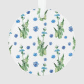 Schönes Aquarellblumenmuster Ornament (Rückseite)