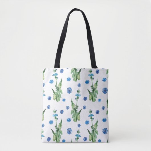 Schönes Aquarellblumenmuster Tasche (Vorderseite)