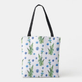 Schönes Aquarellblumenmuster Tasche (Rückseite)