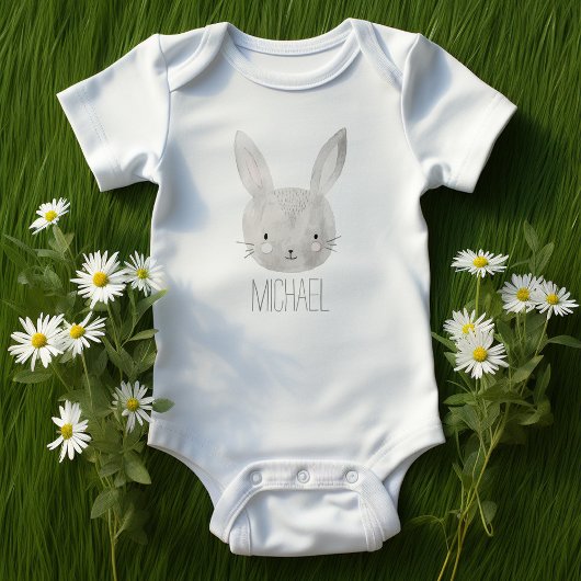 Schönes Aquarellbunny Baby Strampler