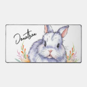 Schönes Aquarellbunny Schreibtischunterlage (Vorderseite)