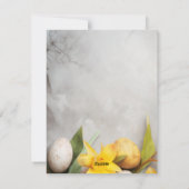 Schönes Aquarelleier Frohes Osterfest Feiertagskarte (Rückseite)