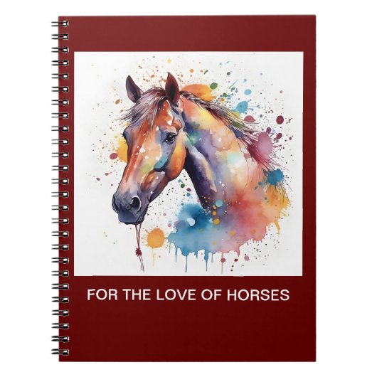 Schönes Aquarellgerät mit Spiraldraht. Notizblock (Vorderseite)