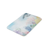 Schönes Aquarellleben Badematte (Schrägansicht)