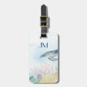 Schönes Aquarellleben Gepäckanhänger (Vorderseite vertikal)