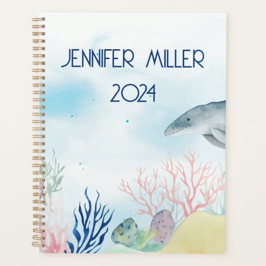 Schönes Aquarellleben Planer (Vorderseite)