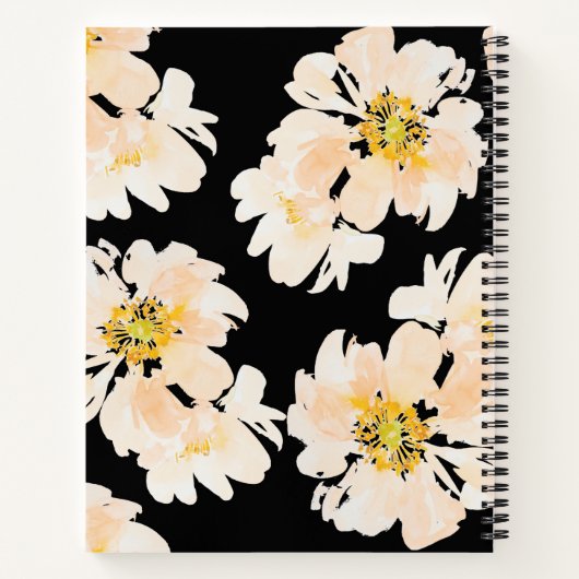 Schönes Aquarellpeeling personalisiertes Design Notizblock (Rückseite)